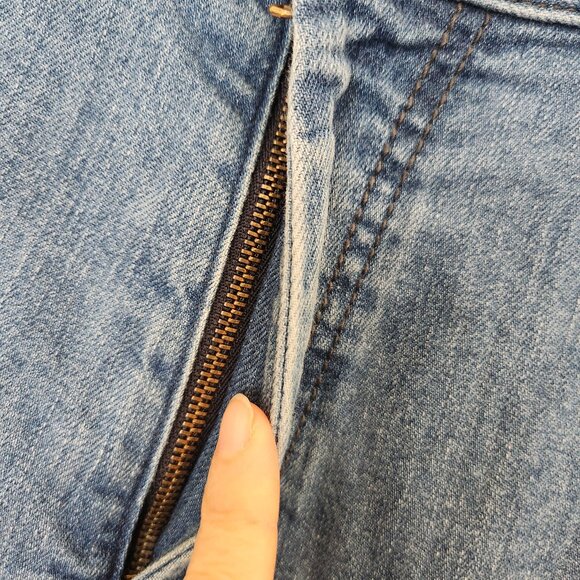 HILTL Dude Straight Slim Fit Jeans Stretch 5 Pocket Meduim Wash Blue - Picture 4 of 11